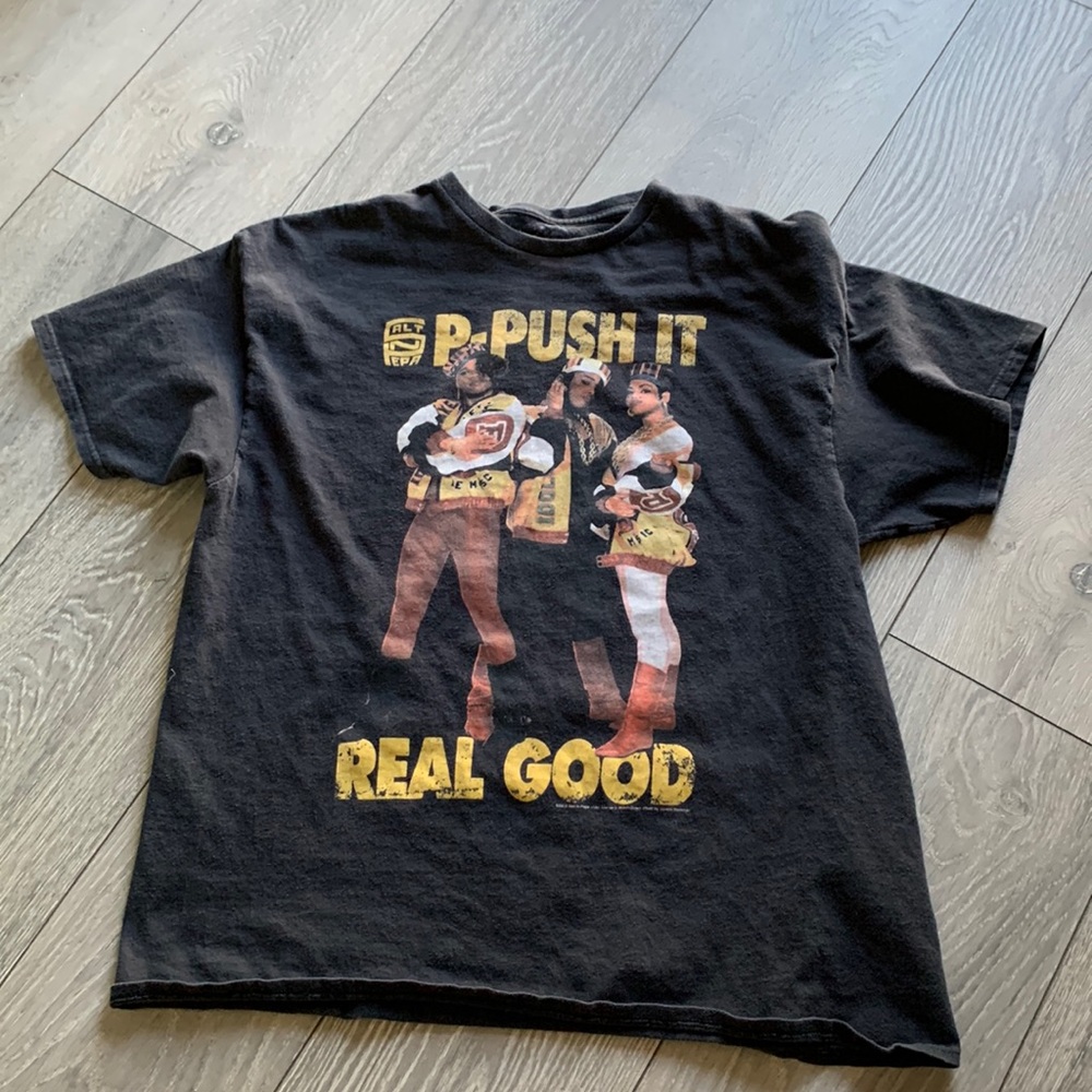 Vintage 1999 men’s salt and pepper T-shirt